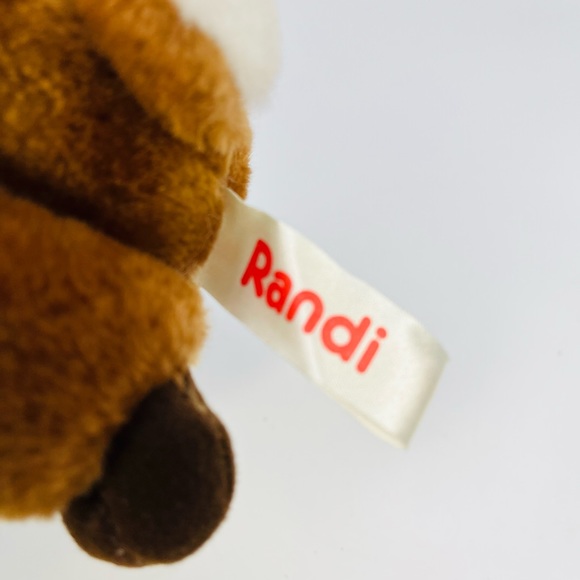 Russ Berrie Luv Pets Randi Reindeer Plush W/Tags 1990s VTG Stuffed Animal Toy 7” - Picture 8 of 10